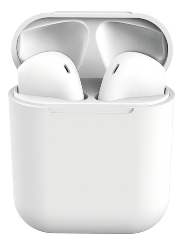 Fone de Ouvido Sem Fio Mini Inpods i12 com Microfone Branco