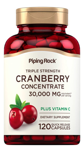 Cranberry Concentrado 150 Capsulas 30.000mg Y Vitamina C