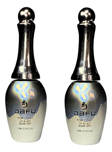 Kit Top Coat Uv/led Dafu 15ml Cada - 2 Unidades