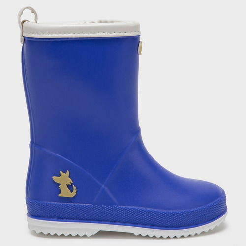 Bota De Agua Azul Ribete Blanco Coyote Kids