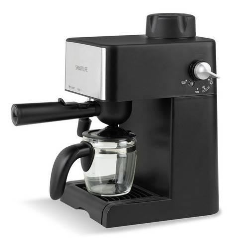 Cafetera portátil Smartlife EXPRESSO SL-CM4648 automática negra y plateada expreso 220V