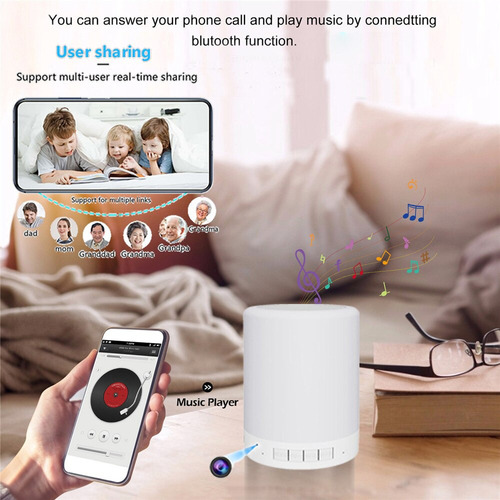 Bocinas Bluetooth Con Control Remoto Wifi De Minicámara