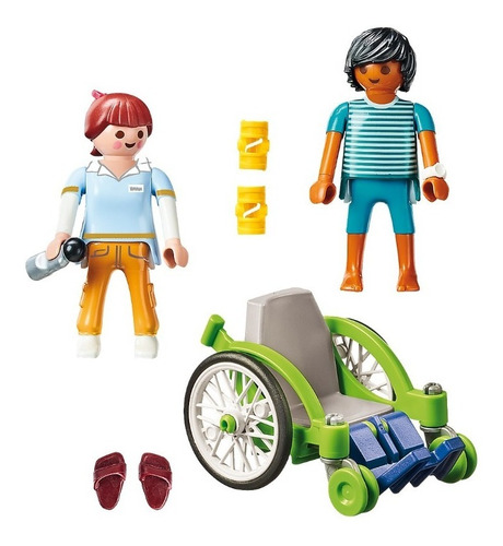 Playmobil Hospital - Paciente Con Silla De Ruedas - 70193