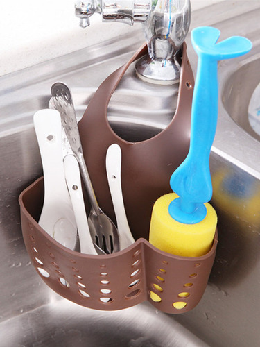 Cestas Colgante De Drenaje Fregadero Ajustable Cocina Y Baño Color Verde