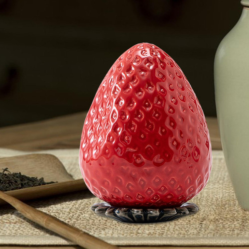 Recipiente Para Té En Forma De Fresa, Contenedor