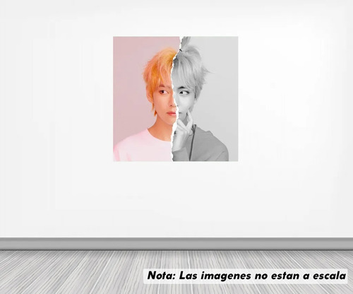 Vinil Sticker Pared 120cm Bts Kim Tae-hyung Aesthetic 01a