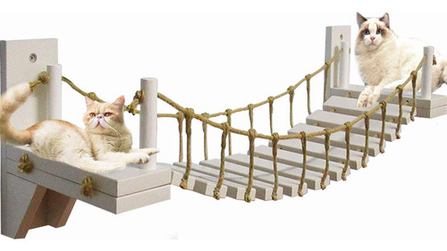 Mocohana® Puente De Madera Para Gatos Montado En La Pared Co