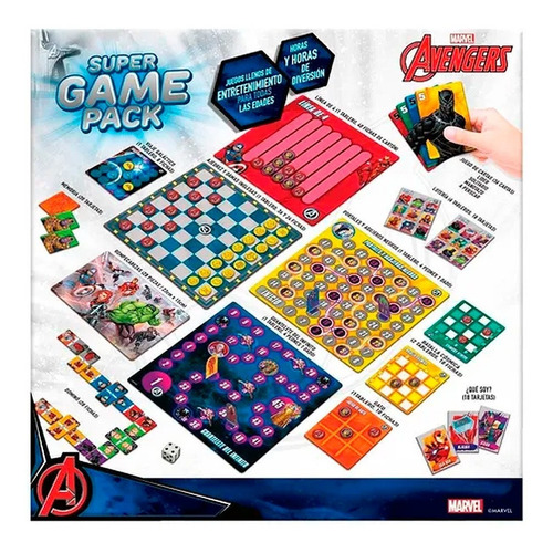 Super Game Pack Avengers Domino Ajedrez Memoria Novelty®