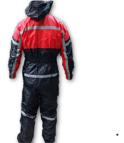 Imagen 3 de 3 de Impermeable Nelson Rigg Talla S Color Rojo Pantalo Un C Moto