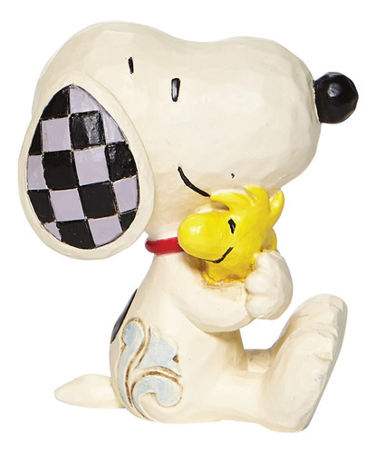 Jim Shore Mini Snoopy Abrazando Woodstock Figura Decora...