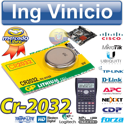 Imagen 1 de 4 de Pila Cr 2032  3v Voltios, Mainboard Calculadoras Juguete