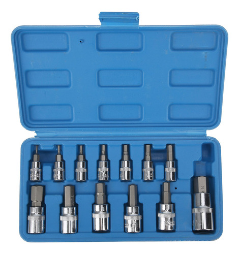 Conjunto De Soquete De Bit Hexagonal De Chave Quadrada 1/4in
