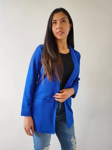 Pantano Extinto Insustituible Blazer Mujer Azul Claro | MercadoLibre 📦