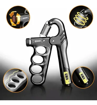 Hand Grip Kquadrad Com Resistência Ajustável de 5 a 100 kg Para Treino Muscular