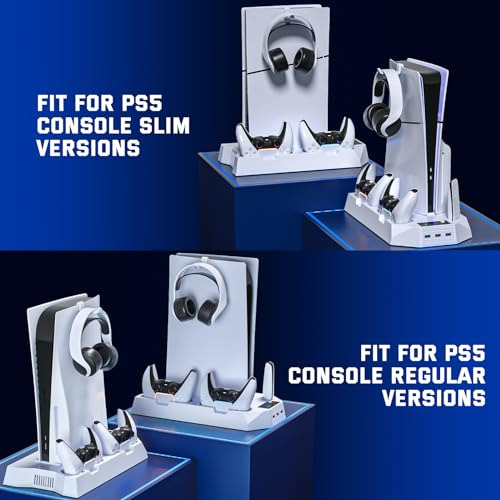 Pack De Enfriamiento Ps5 Slim Con Cargador De Controladores