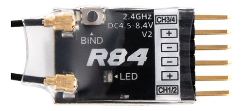 Para Receptor Rc Pwm Compatível Com R84 V2 4ch Para Fr