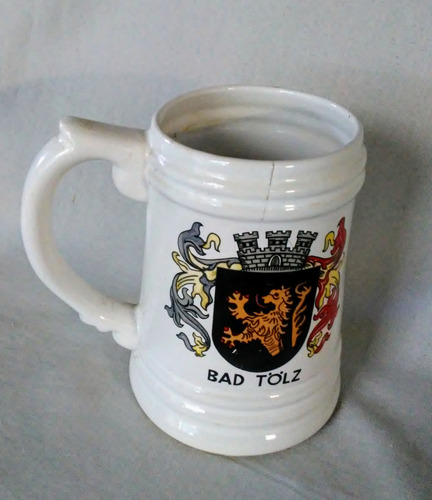 Chopp De Cerámica Con Escudo Alemán (Usado)