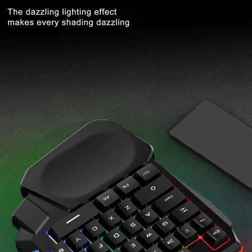Teclado Para Juegos Cool Backlit Compact One-hand 35-key Pc