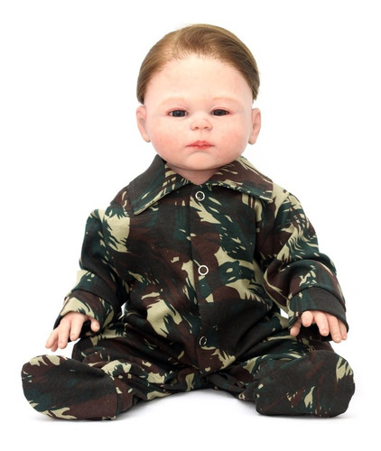 Macacão Bebê Menino Camuflado