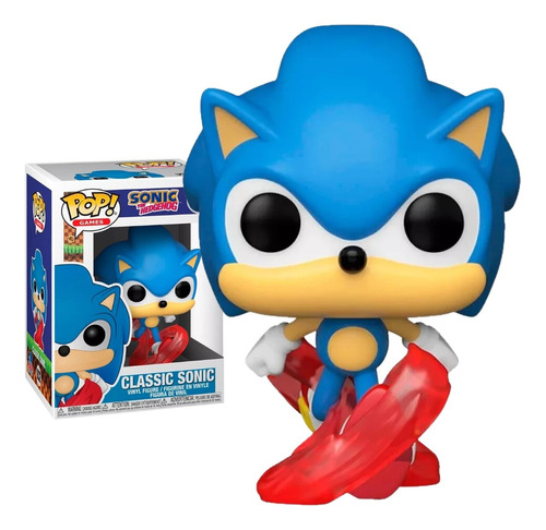 Funko Pop Sonic Clasico Juego 632 Videojuego Azul