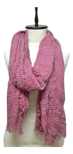 Pashmina Pañuelo A Rayas Con Chenille 