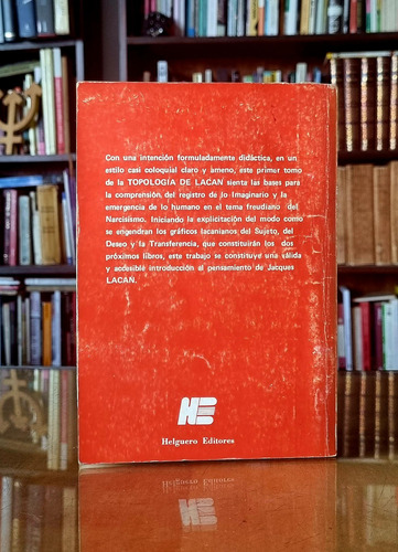 Topologia De Lacan - Del Narcisismo - Vallejo (Usado)