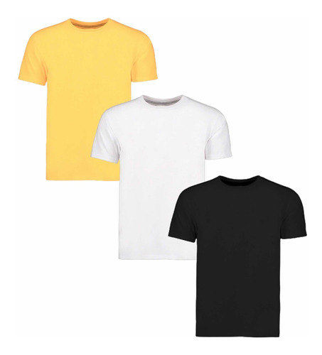 Playeras Lisa Basic 3 Pz Ajuste Confort Suave/fresca Mayoreo