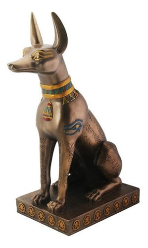 ~? Figura Coleccionable De Bronce Egipcio Anubis