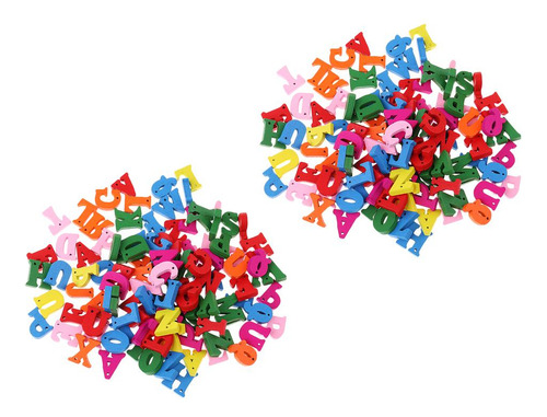 200pcs Juguetes Juegos Decorativos De Con Letras Mezcladas