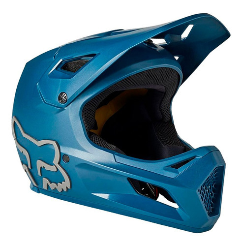 Capacete Fox Rampage Dark Indigo Downhill Full Face Azul Tamanho M 57-58cm