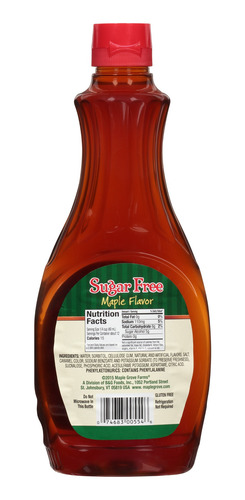 Miel Maple Syrup Sirope Jarabe Arce Sugar Free Libre Azucar