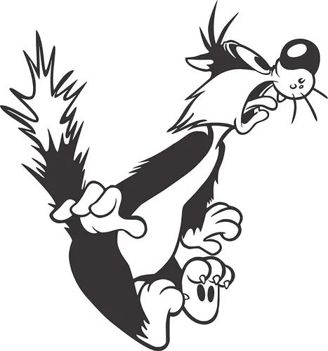 Vinilos Adhesivos Sticker Pared De Gato Silvestre 58x72cms