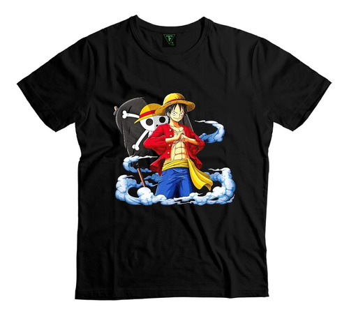 Polera Luffy One Piece Anime Distintos Diseños Algodón Niños