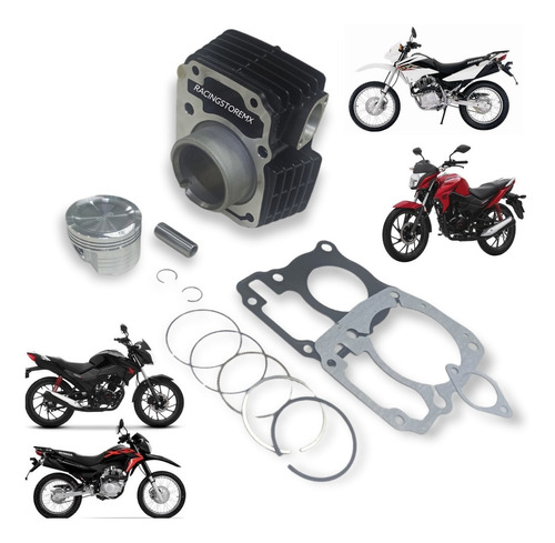 Kit De Cilindro Completo Honda Xr125l Cbf125 Calidad Origina