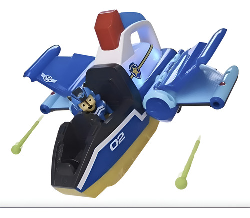 Patrulla Canina Paw Patrol Spiral Rescue Jet Original Chase