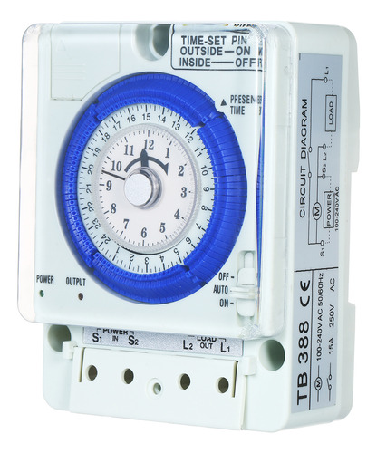 Temporizador Con Intervalos De 15 Minutos De Potencia De 100