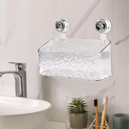 Organizador De Ducha Con Ventosa, Carrito De Ducha L Blanco