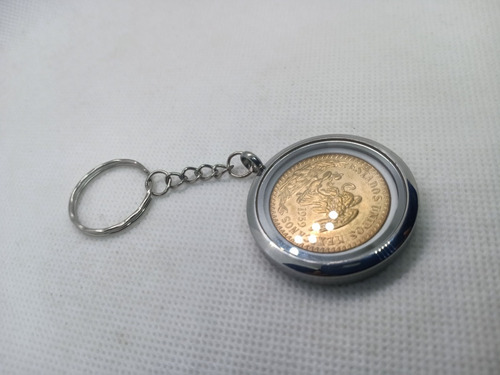 Llavero Moneda 20 Pesos Oro