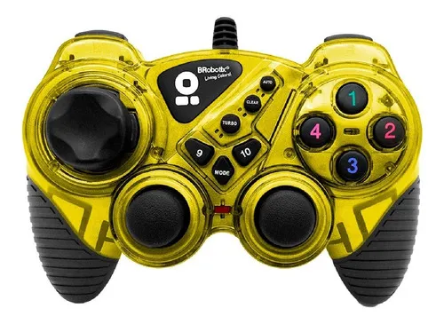 Control Brobotix 751899y Gamepad Pc 10 Botones Amarillo /v Color