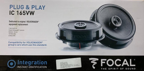 Set Focal Plug & Play Ic 165vw Volkswagen Audi Seat 6.5