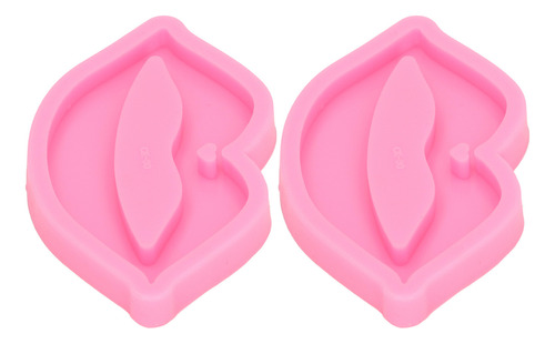 Moldes De Silicona Con Forma De Labios, 2 Piezas, Flexibles,