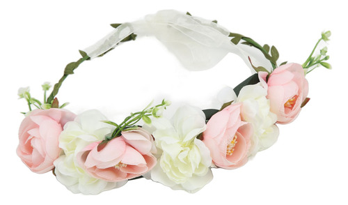 Alfinetes De Chá De Bebê Tiara Strap Badge Eternal Wreath Fl