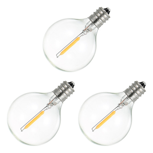 Cadena De Bombillas Led Cálidas Para Bombillas De Vidrio Con