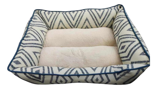 Cama moises para perros rectangular Bestia Peluda Emma 60x48x18cm color beige