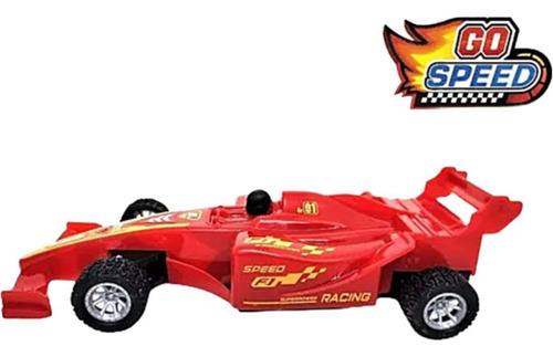 Auto Fórmula 1 Rojo A Control Remoto C/ Volante Mundotoys Rojo Y Azul