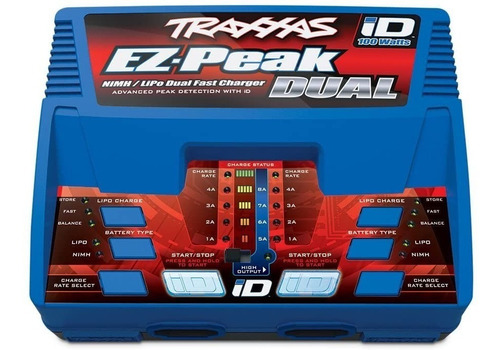 Cargador Dual Traxxas Ez-peak Id Plus 100w 8a Nimh/lipo 2972