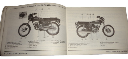 Kawasaki Kh 110 1981 Manual Del Propietario (Usado)
