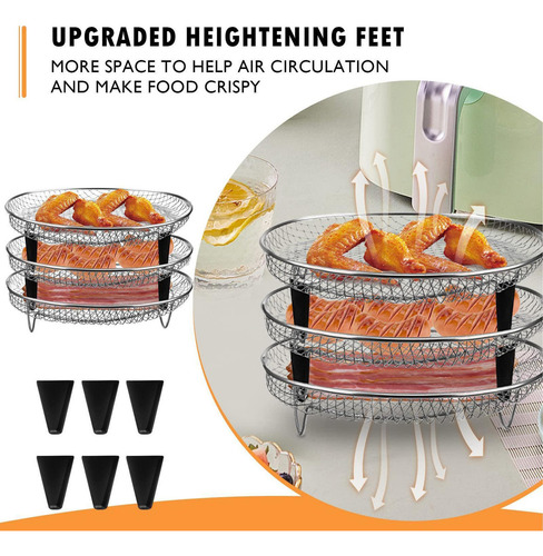 General Fritadeira Air Fryer Com Três Prateleiras