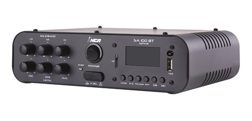Imagem 3 de 5 de Amplificador Som Receiver Sa 100 Bluetooth Optico Tv Smart