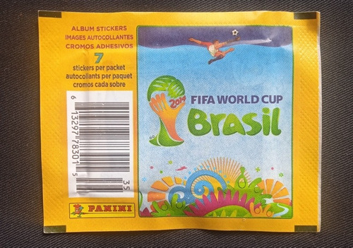 Barajita Panini Sobre Sellado Fifa Brasil 2014 *7 Cromos*